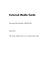 HP Tc4400 External Media Cards