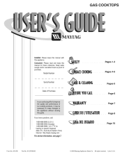 Maytag MGC5430BDS User Guide