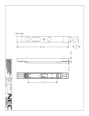 NEC LCD4615 SP-4615 Mechanical Drawing