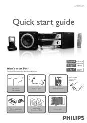 Philips MCM704D Quick start guide
