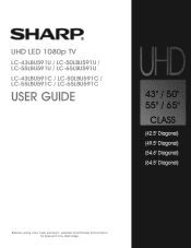 Sharp LC-55LBU591U User Guide LC 43LBU591U