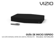 Vizio S2120w-E0 Quickstart Guide (Spanish)