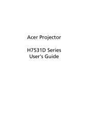 Acer H7531D User Manual