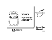 Audiovox VOD808 Operation Manual