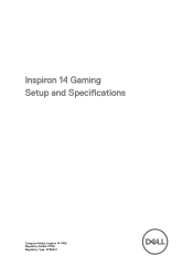 Dell Inspiron 14 Gaming 7466 Inspiron 14 Gaming Setup and Specifications
