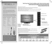 Dynex DX-L40-10A Quick Setup Guide (English)