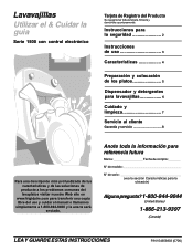Frigidaire FDB1100RHC Complete Owner's Guide (Español)