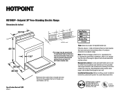 Hotpoint RB790DPBB Dimensions