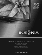 Insignia NS-39D40SNA14 Information Brochure (English)