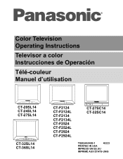 Panasonic CT24SL14J 27' Color Tv