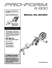 ProForm R 600 Rower Spanish Manual