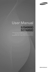 Samsung S27A950D User Manual (user Manual) (ver.1.0) (English)
