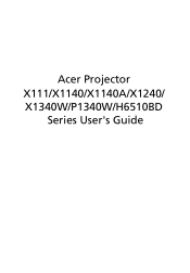 Acer H6510BD User Manual