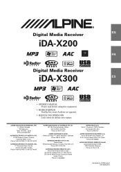 Alpine IDA X300 Owners Manual