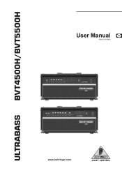Behringer ULTRABASS BVT4500H Manual