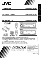 JVC G210 Instruction Manual