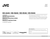 JVC KD-R640 Instruction Manual