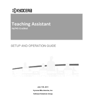 Kyocera FS-3540MFP Teaching Assistant Operation Guide (Setup)