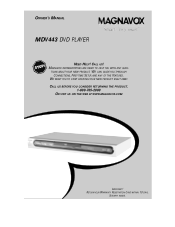Magnavox MDV443 User manual,  English (US)