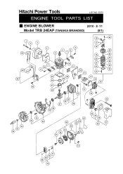 Tanaka TRB24EAP Parts List
