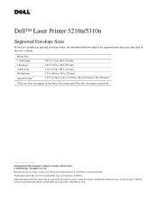 Dell 5310n Mono Laser Printer Tech Sheet