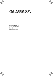 Gigabyte GA-A55M-S2V User Manual