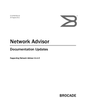 HP Brocade BladeSystem 4/24 Brocade Network Advisor Documentation Updates v11.1.x (53-1002363-03, August 2011)