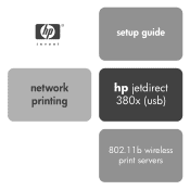 HP Jetdirect 380x HP Wireless Print Server 380x - (English) Setup Guide