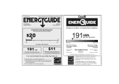 Maytag MAH2400AWW Energy Guide