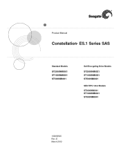 Seagate ST33000650NS Constellation ES.1 SAS Product Manual