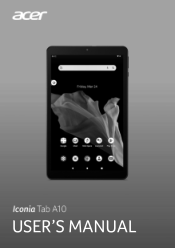 Acer Iconia Tab A10 User Manual