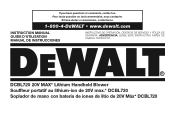Dewalt DCBL720B Instruction Manual