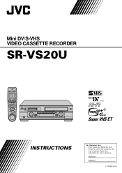 JVC SR-VS20U 76 pg User's Manual on the SR-VS20U (1776KB, PDF)