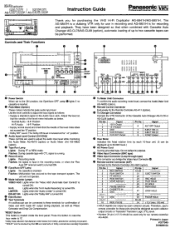 Panasonic AG6851H AG6841 User Guide
