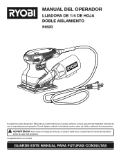 Ryobi S652DK Spanish Manual