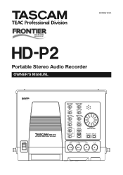 TEAC HD-P2 HD-P2 Owner's Manual