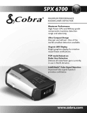 Cobra SPX 6700 SPX 6700 Features & Specs