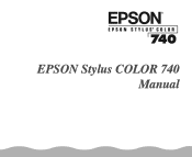 Epson Stylus COLOR 740 Special Edition User Manual