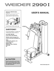 Weider 2990 I Uk Manual