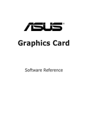 Asus Extreme AX300SE-HM/TD/128M ASUS Graphic Card Software Reference for English Edition
