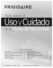 Frigidaire FGMV174KM Complete Owner's Guide (Español)