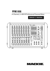 Mackie PPM1008 Owner's Manual
