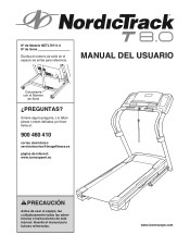 NordicTrack T8.0 Treadmill Spanish Manual