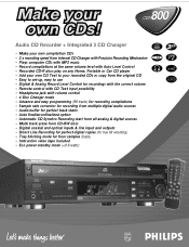 Philips CDR800BK Leaflet