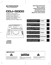 Pioneer CDJ-500II Owner's Manual