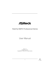 ASRock Fatal1ty 990FX Professional User Manual