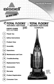 Bissell Total Floors® Pet Vacuum User Guide