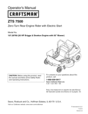 Craftsman 28790 Operation Manual