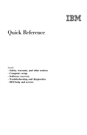 Lenovo NetVista A40 Quick Reference for NetVista 6058, 6059, 6269, 6568, 6569, 6578, 6579, 6648, and 6649 systems (English)