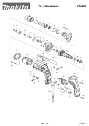 Makita FS4200 Parts Breakdown